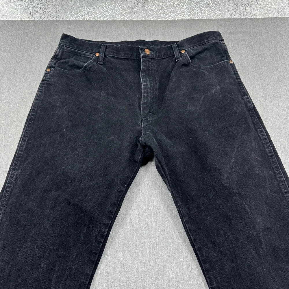 Wrangler Jeans Mens 38x30 Black 1013MWZWK Original Fit Cowboy Cut Straight Leg